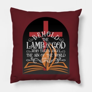 Behold The Lamb of God Pillow