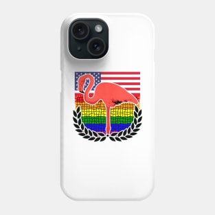 American LGBT Flamingo Phone Case