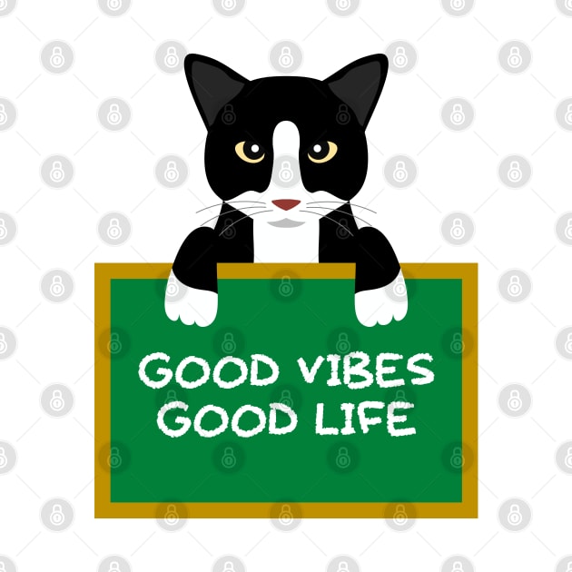 Advice Cat - Good Vibes Good Life by inotyler
