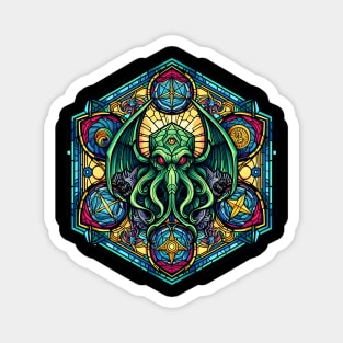 Cthulhu's Stained Glass Portal Magnet