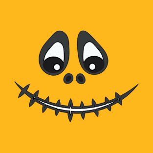 Halloween pumpkin face design T-Shirt