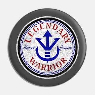 Warrior of Legend faded red and blue Pin