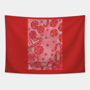 Abstract Candies Tapestry