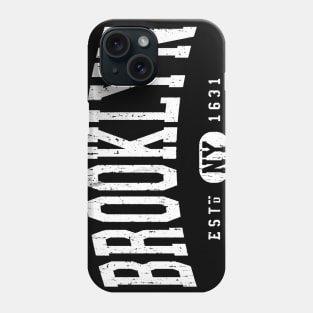 Brooklyn NY EST 1631 Arch Distressed Vintage White Phone Case