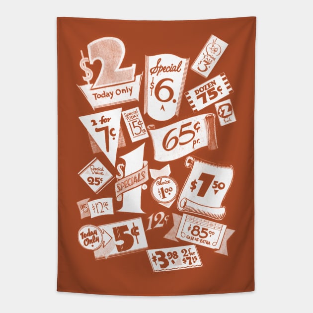 Bargain Retro tags Brown Tapestry by chilangopride