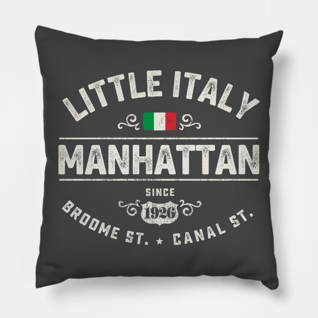 NYC Little Italy Pillow by Designkix