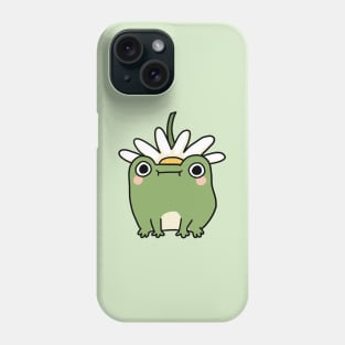 Frog with flower hat Phone Case