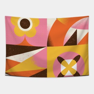 floral and geometric vintage pattern Tapestry