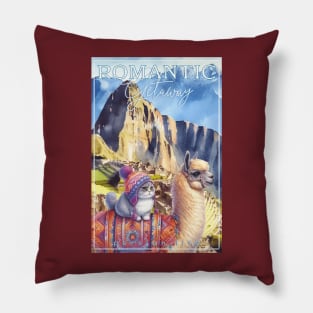 Romantic Andes Getaway Cat Persian Life 34P Pillow