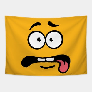 Funny Face Emoji Tapestry