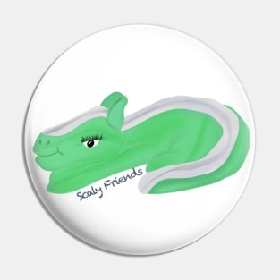 Ginna the green Dino - The Scaly Friend's Collection Artwort By TheBlinkinBean Pin