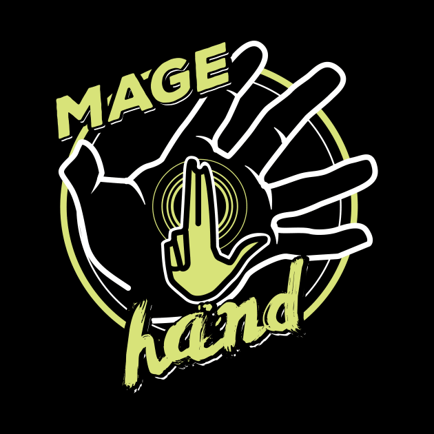 D&D Spell Mage Hand by Natural 20 Shirts