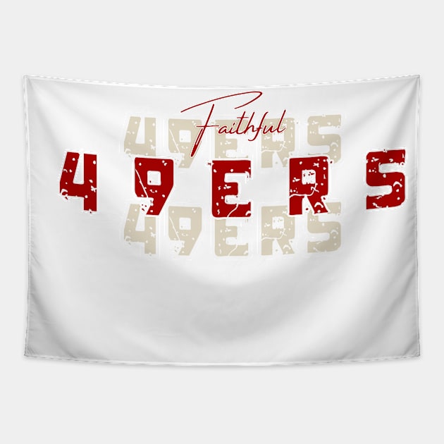 FAITHFUL TO 49 ERS Tapestry by Lolane