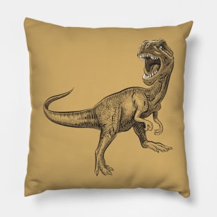 Dinosaur artistic hand drawn Pillow