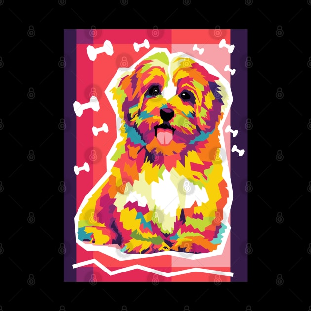 adorable dog pop art by cool pop art house