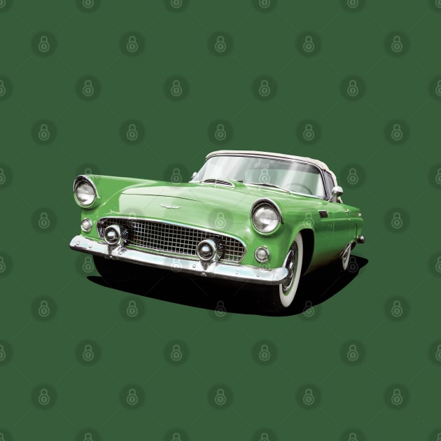 1956 Ford Thunderbird in green by candcretro