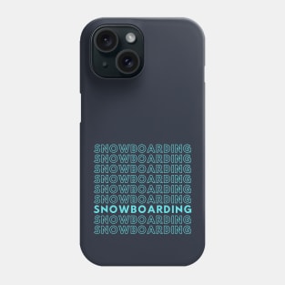 Snowboarding Repetitive Phone Case