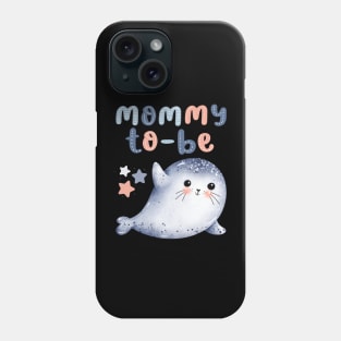 Mommy to be Baby shower Hello little One Sweet little seal cute baby outfit Phone Case