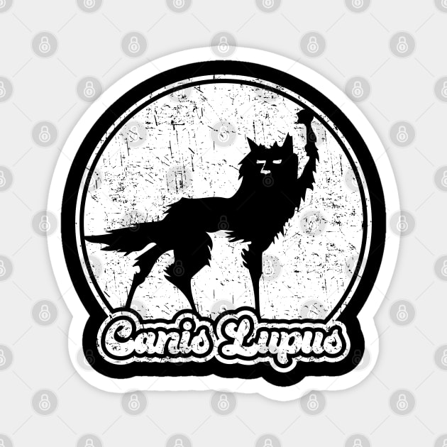 Fantastic Mr Fox - Wolf - Canis Lupus - Retro - Distressed Magnet by Barn Shirt USA