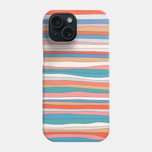 Retro Colorful Wavy Stripes Phone Case