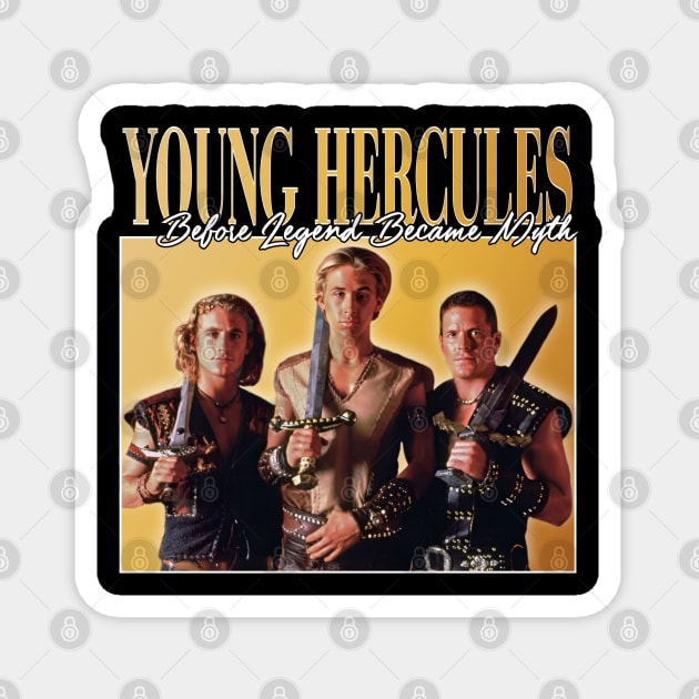 Young Hercules Retro Magnet by CharXena