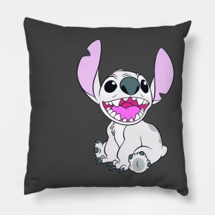 White Stitch Character Pillow