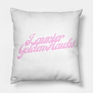 Pink Laurier Golden Hawks Pillow