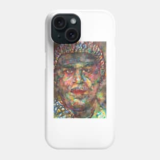 SUN RA watercolor portrait Phone Case