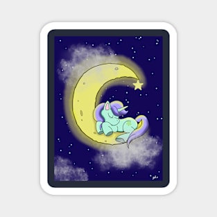 Sleepy Unicorn Magnet