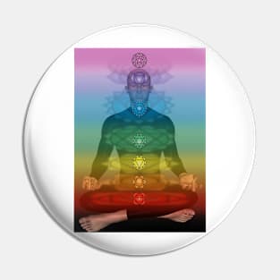 Chakra Meditation Pin