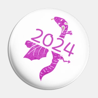 2024 pink dragon Pin