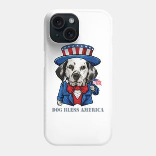 Dalmatian Dog Bless America Phone Case