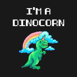 I am a dinocorn funny dinosaurs unicorn fantasy animal lover. T-Shirt