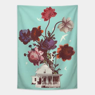 FLOWER HOUSE Tapestry