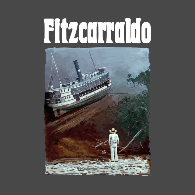 Fitzcarraldo movie Illustration by burrotees