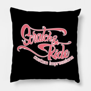 Scratch & Ride Brand (Bubblegum Pink Logo) Pillow