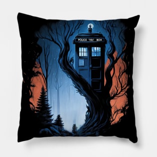 Tardis in the woods Pillow