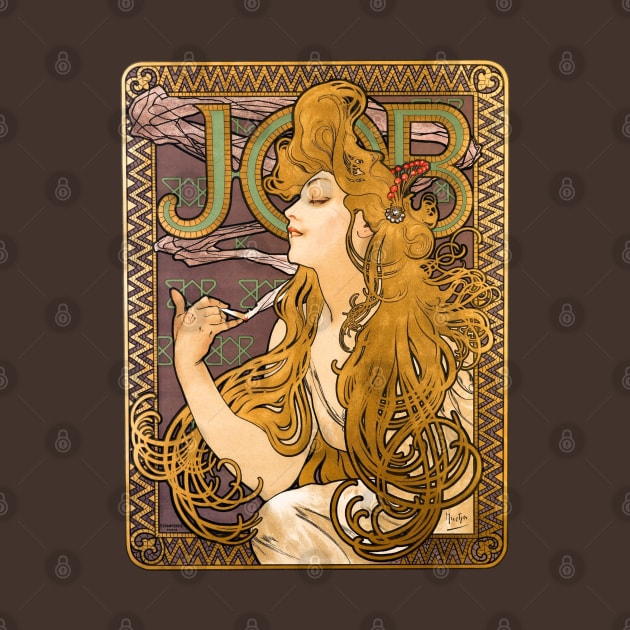 Job rolling papers poster by Mucha by UndiscoveredWonders