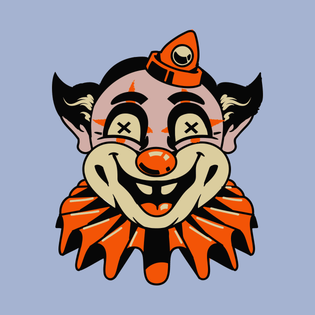 Creepy Vintage Clown Halloween by SLAG_Creative