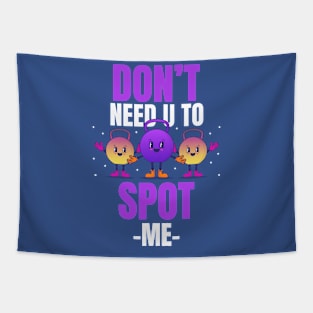 Don't Spot Me Girls Fitness Workout Gym Tapestry