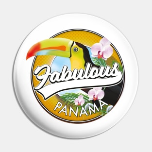 Fabulous Panama retro logo Pin