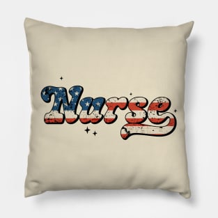 Independence Day Nurse Design | 4Th Of July Nurse | Patriotic Nurse | Flag Nurse | Independence Day | Gift For Nurse Pillow