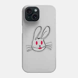 Rabbit with red eyes Phone Case