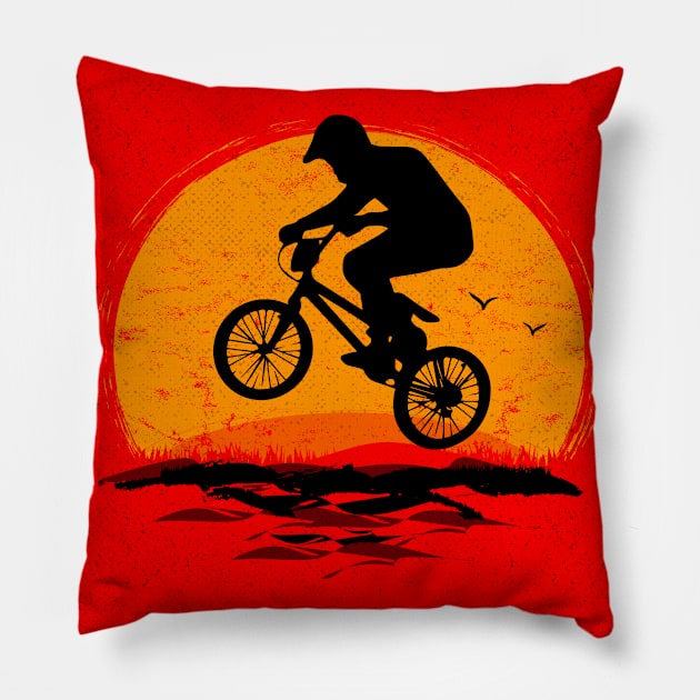 Copy of Classic Bmx Apparel - Cool Bmx Bike Pillow by BabyYodaSticker