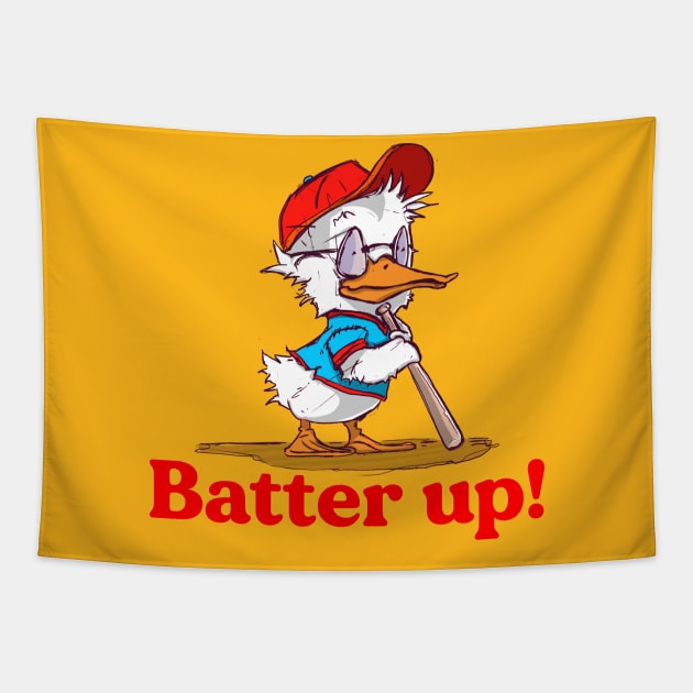 Batter Up! Tapestry by Anthony Statham