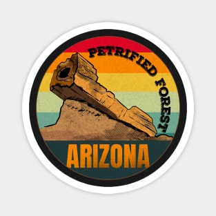 Retro Petrified forest national park Magnet