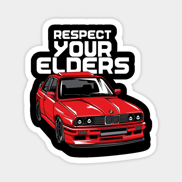 respect to your elders!! Magnet by melsa