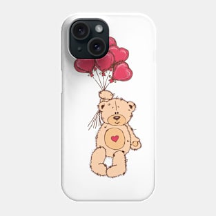 Valentine's Day - Bear with Hearts Phone Case