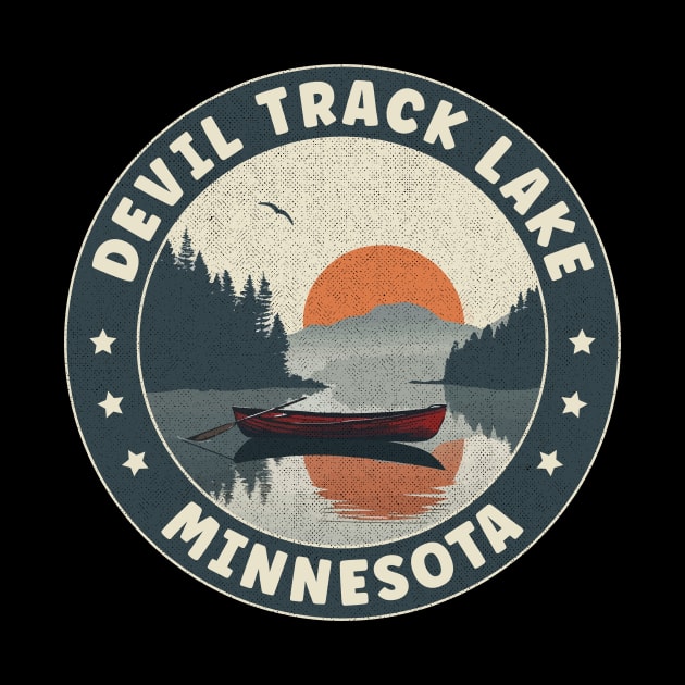 Devil Track Lake Minnesota Sunset by turtlestart