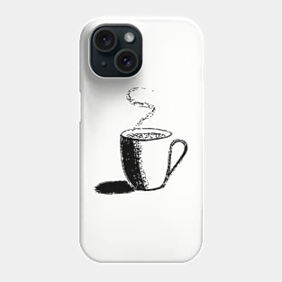 A Cup of Coffee Charcoal Phone Case